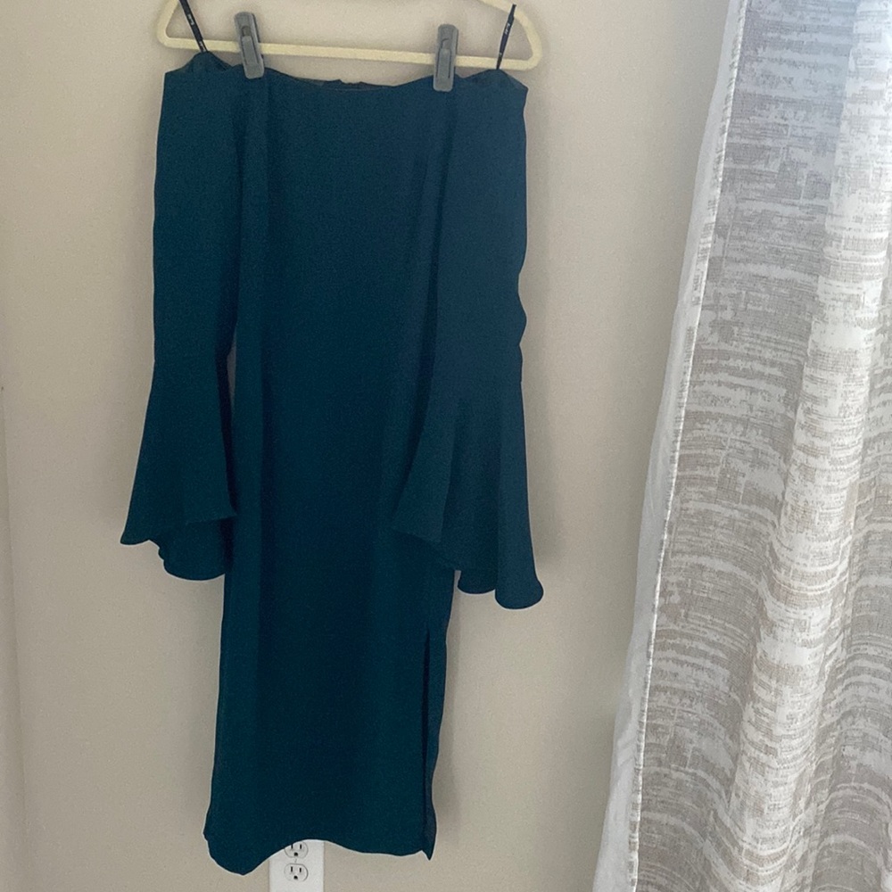 Bardot off the shoulder cocktail dress